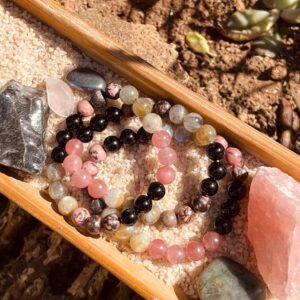 Midnight Bloom Crystal Bracelet