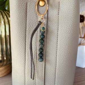 Moss Agate Keychain